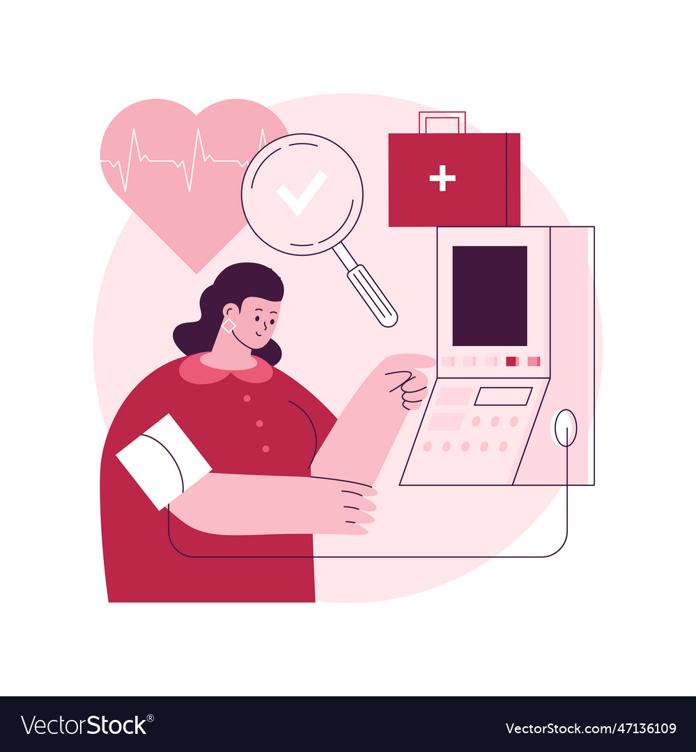 Blood pressure screening abstract concept