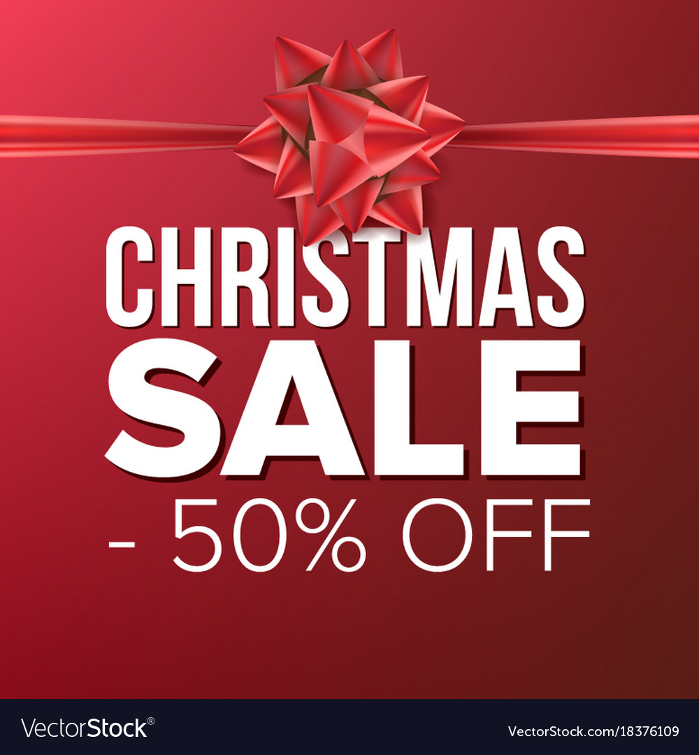 Christmas Sale Banner Crazy Royalty Free Vector Image