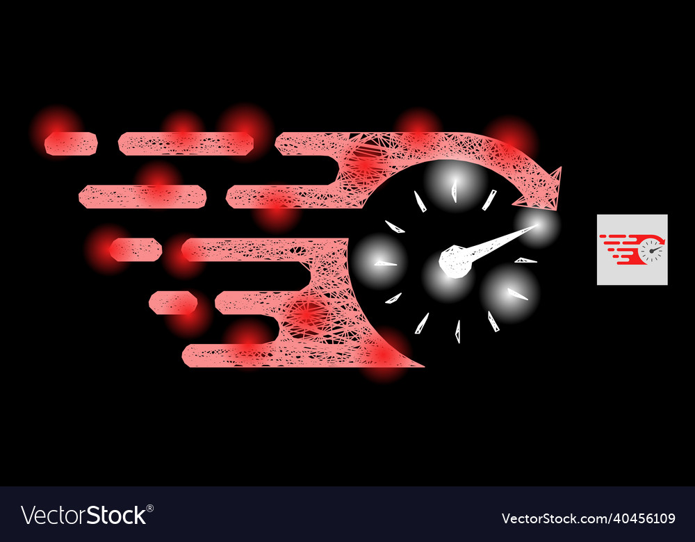 Glossy intersected mesh time with glare spots vector image Glossy intersected mesh time with glare spots
