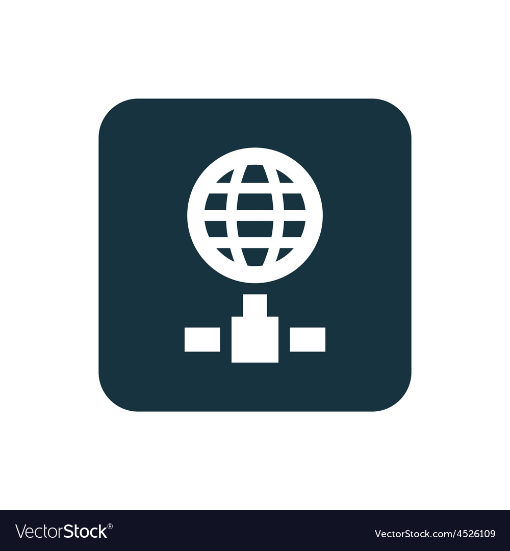 Internet icon rounded squares button