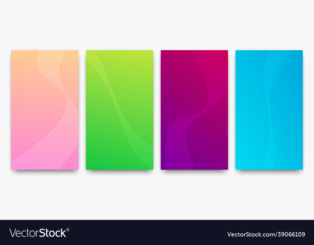 Modern colorful gradient background with lines vector image Modern colorful gradient background with lines