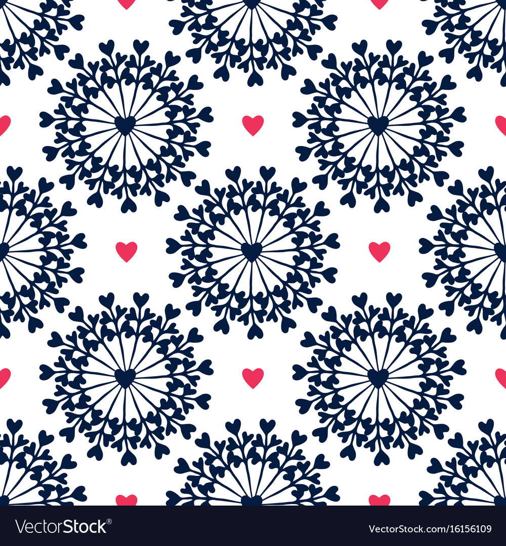 Seamless pattern with hand drawn circles