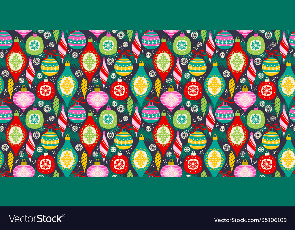 Seamless pattern with new year