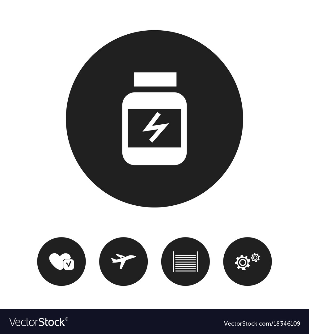 Set of 5 editable complicated icons includes