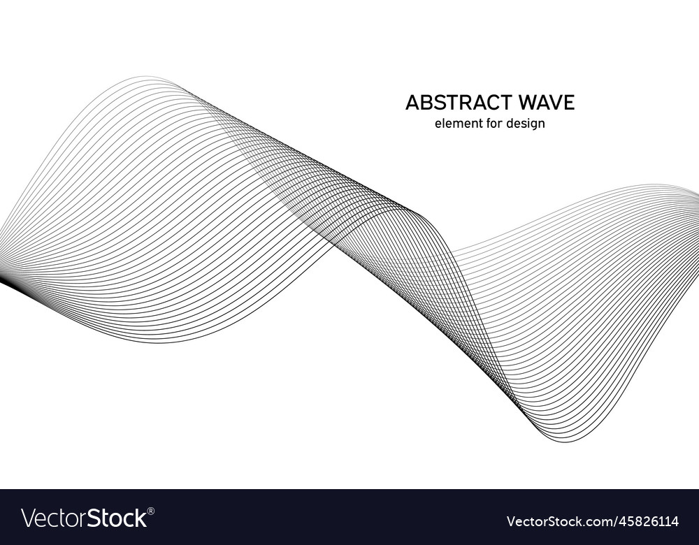 Abstract wave element for design digital vector image Abstract wave element for design digital
