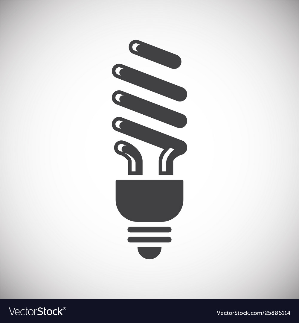 Bulb icon on background for graphic and web design vector image Bulb icon on background for graphic and web design