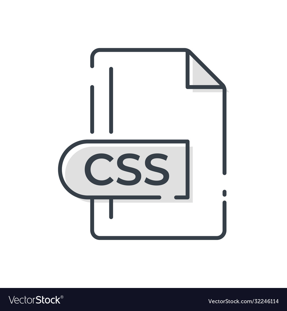 Css Datei Format Icon Extension line