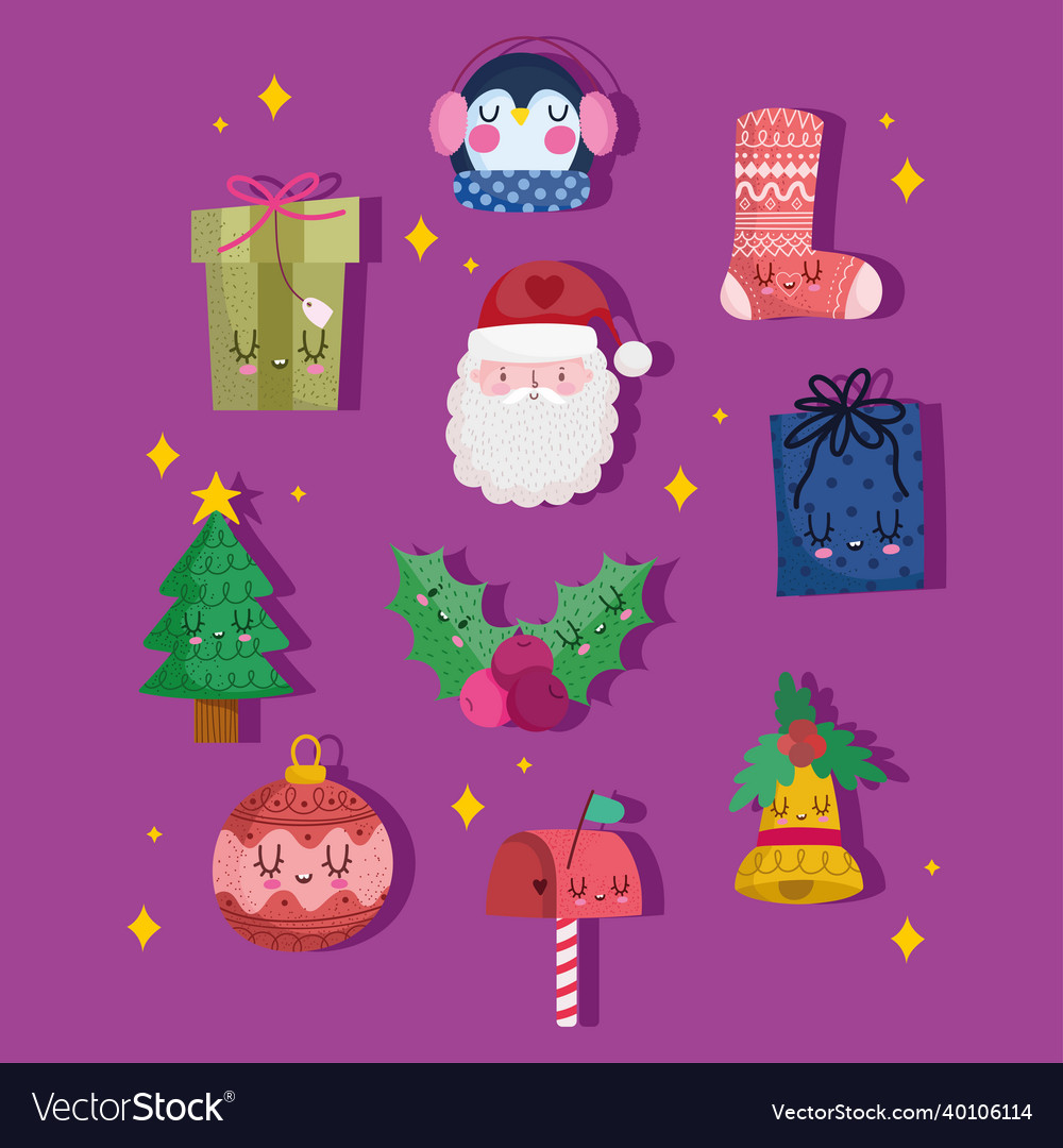 Icon set christmas