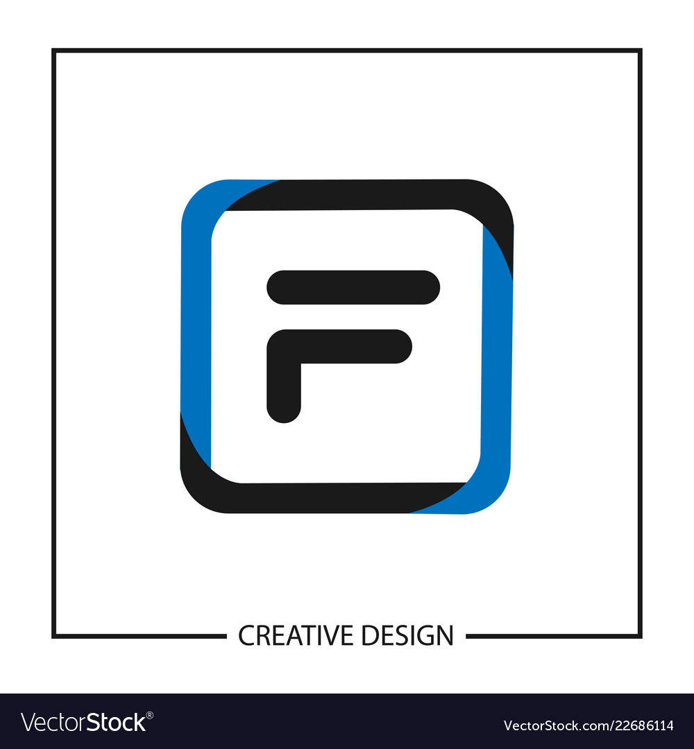 Initial Letter F Logo Template Design Royalty Free Vector Initial Letter F Logo Template Design Vector Image