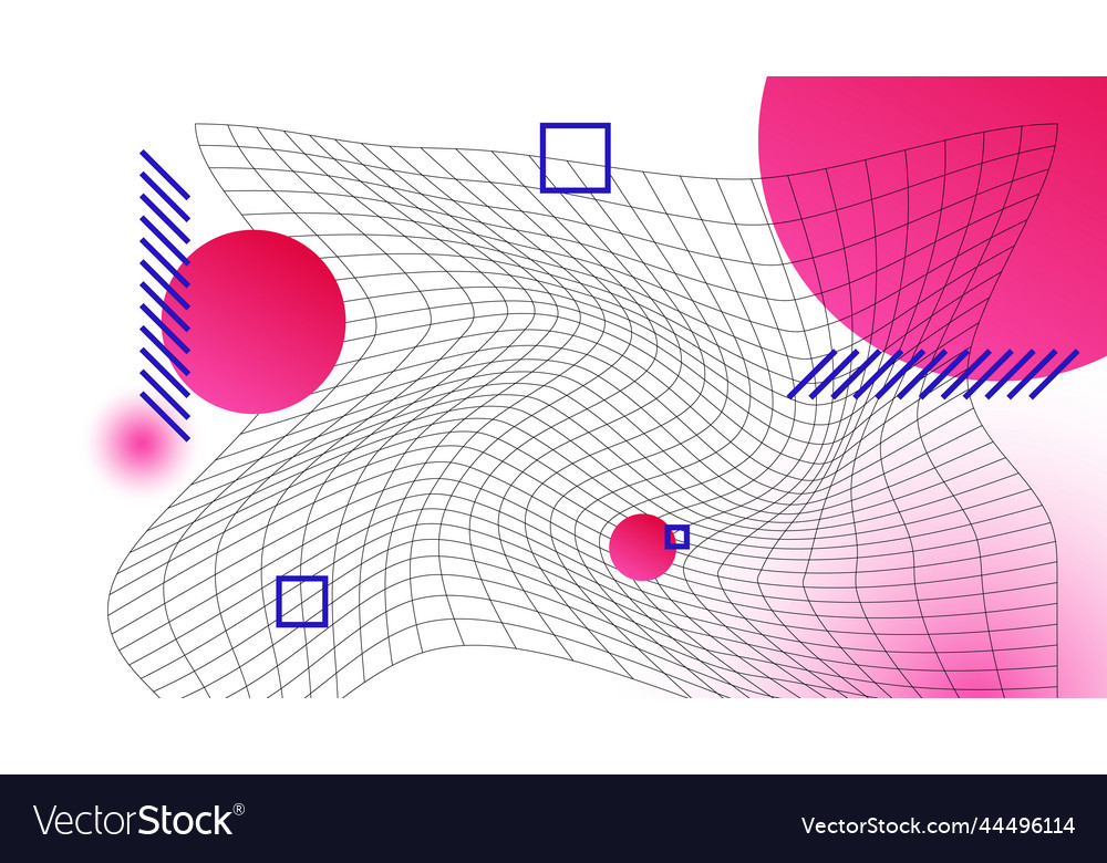 Modern abstract background distorted vector image Modern abstract background distorted