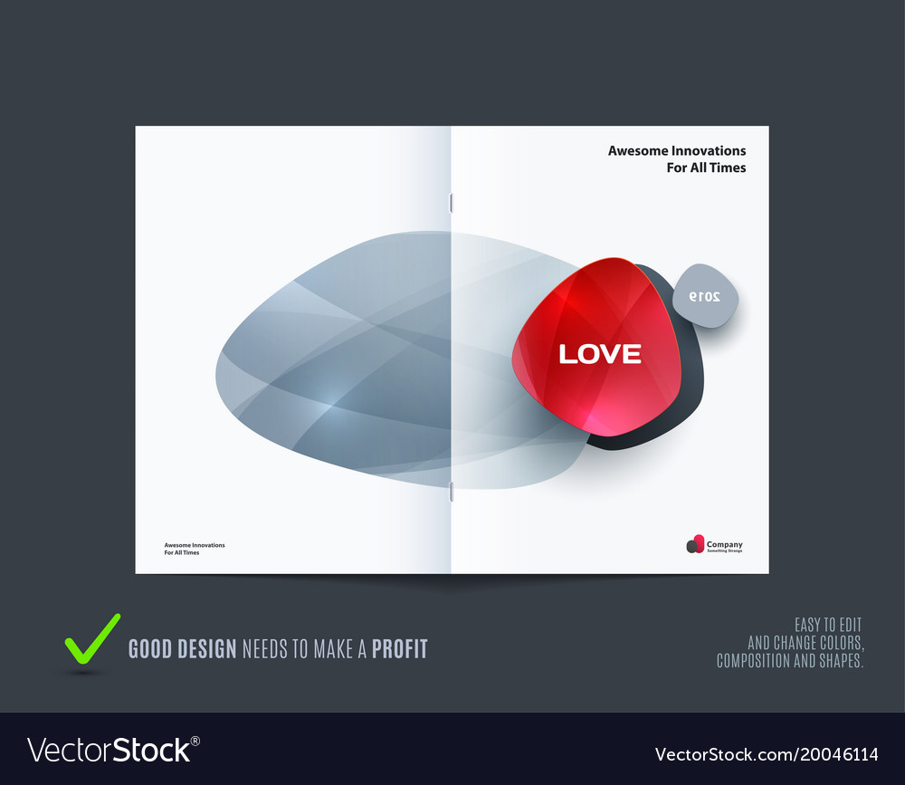 Set of abstract design for graphic template