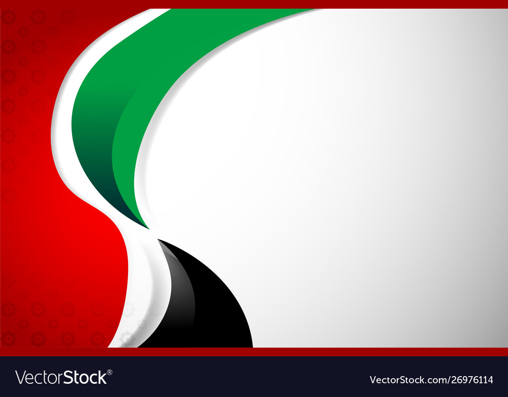 United arab emirates background Royalty Free Vector Image