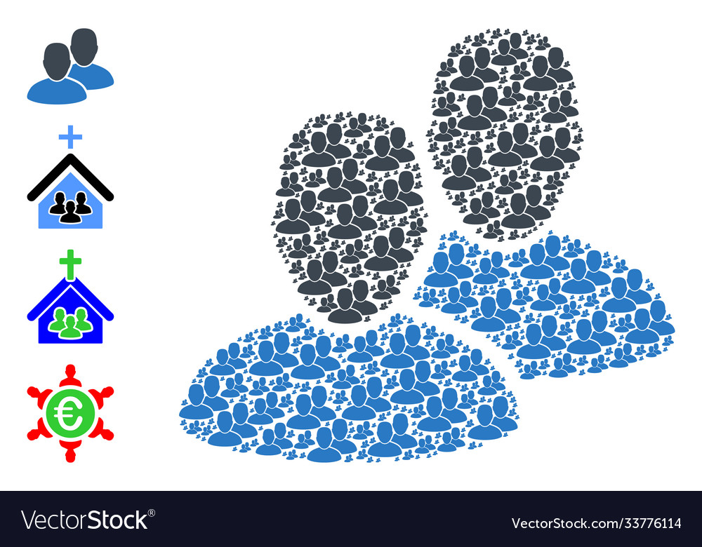 Users recursive mosaic self icons