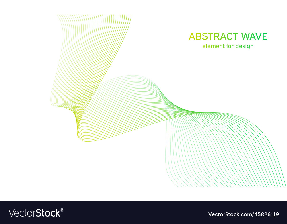 Abstract colorful wave element for design vector image Abstract colorful wave element for design