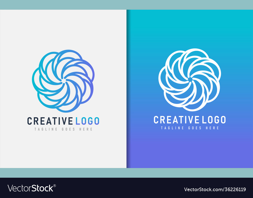 Abstract creative logo design based from circular Vector Image Abstract creative logo design based from circular