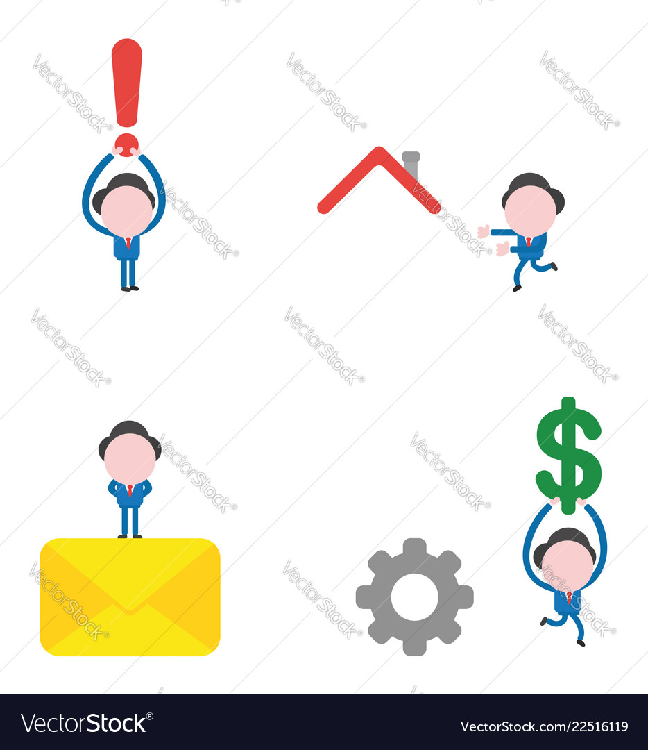 Businessman character set