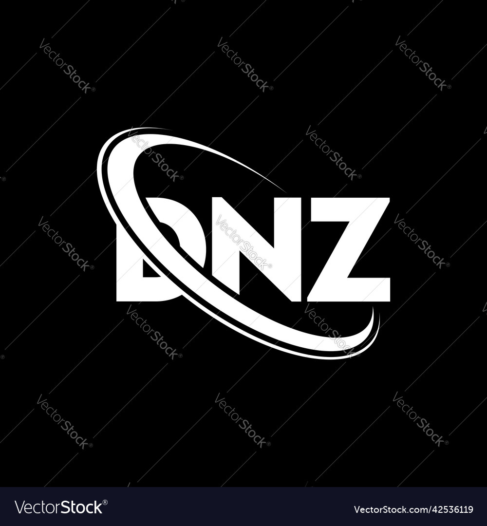 Dnz logo letter design Royalty Free Vector Image