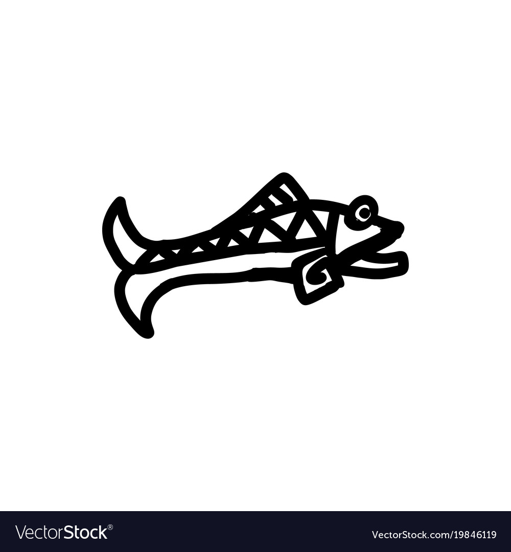 Fish icon aztec