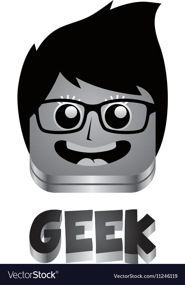 Geek guy avatar portrait