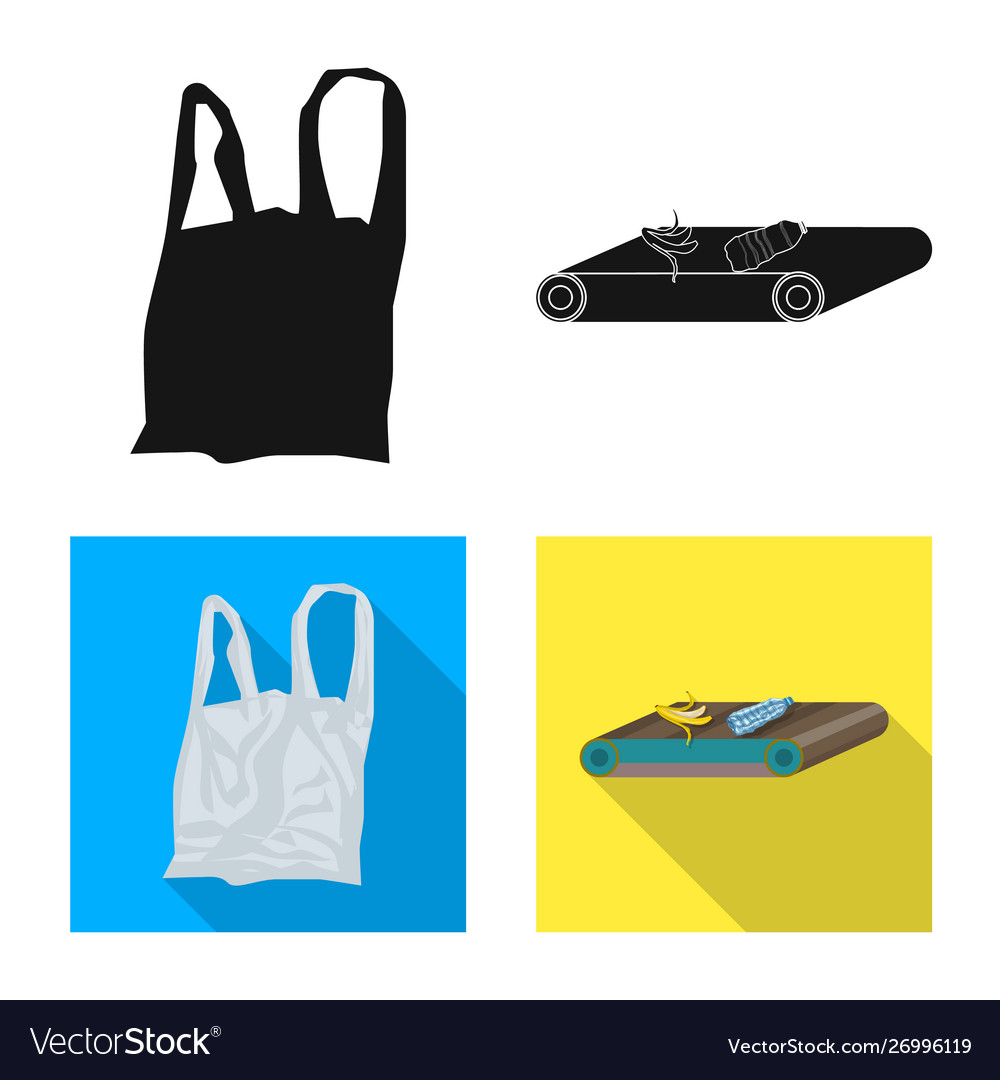 Isolated object refuse and junk symbol set