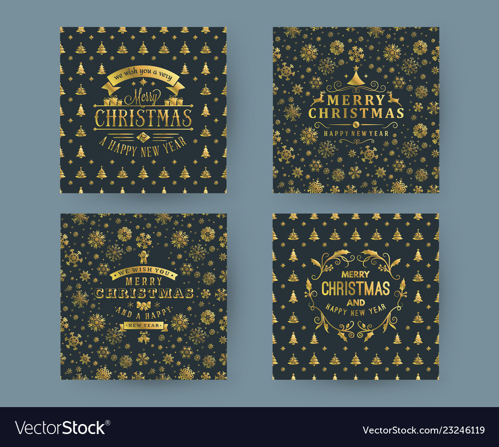 Merry christmas and happy new year retro design