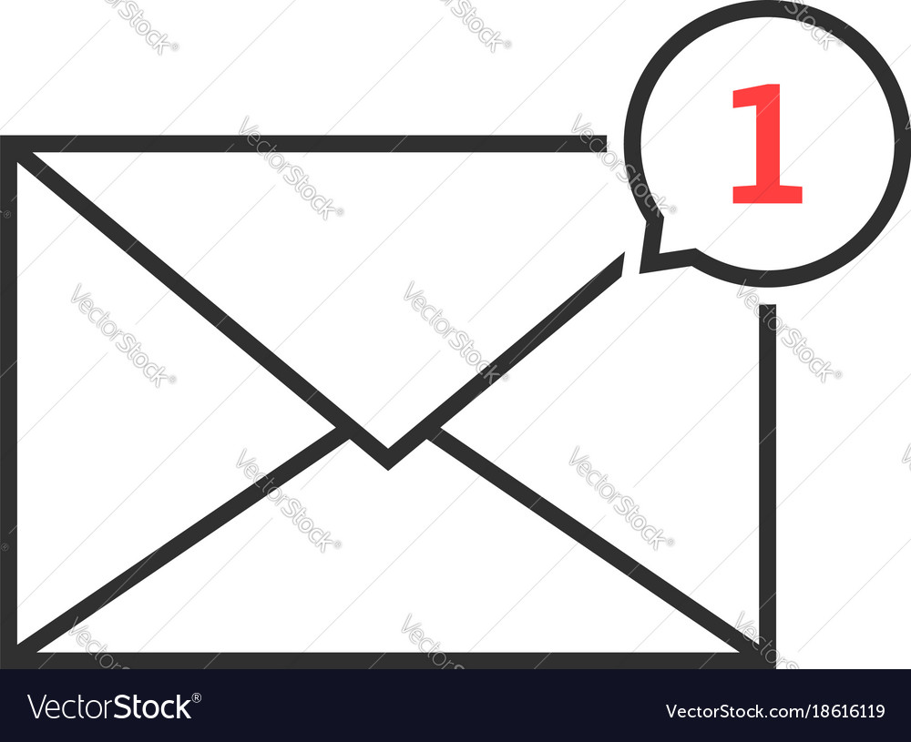 Thin line notification icon speech bubble