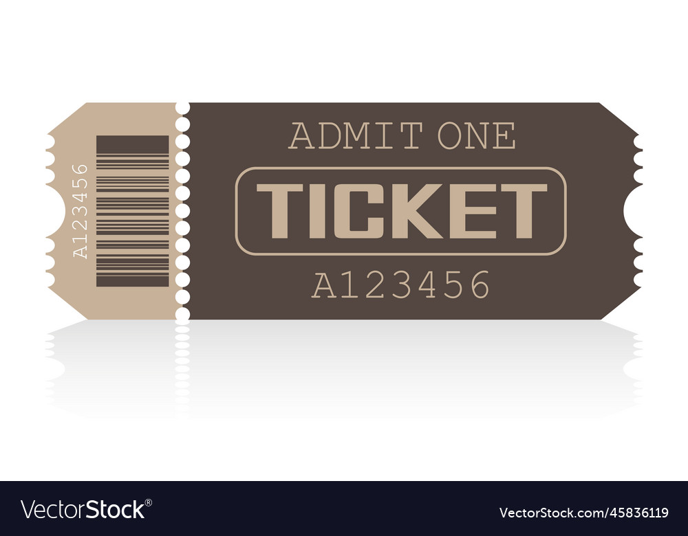 Ticket for websites Royalty Free Vector Image - VectorStock