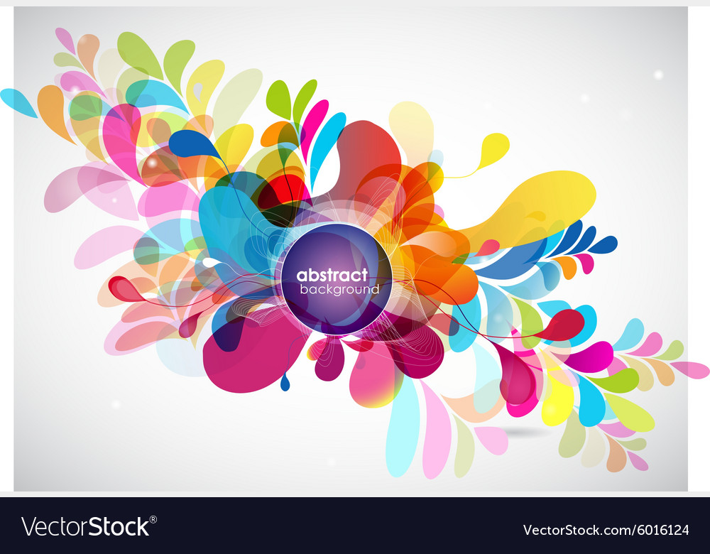Abstract colored background with circles