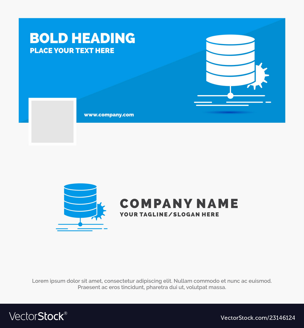 Blue business logo template for algorithm chart vector image Blue business logo template for algorithm chart