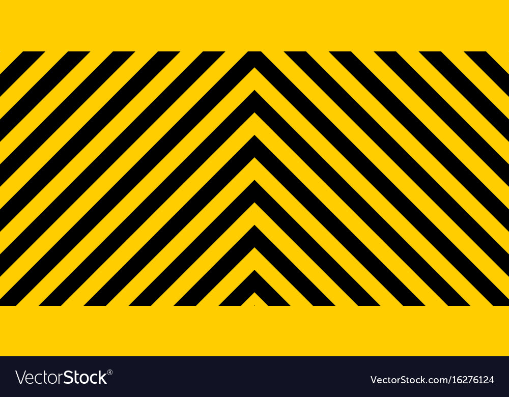 Diagonal Stripe Warning Sign