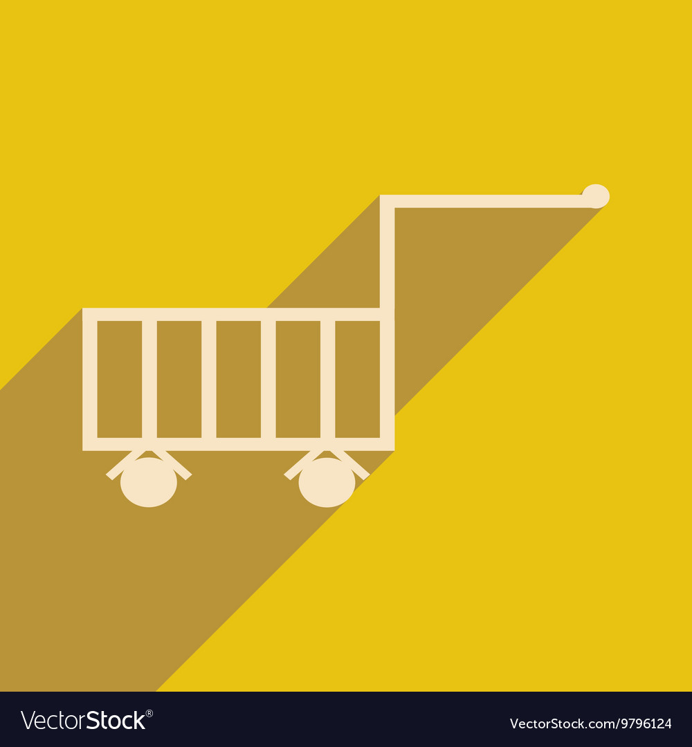 Flat with shadow icon and mobile application