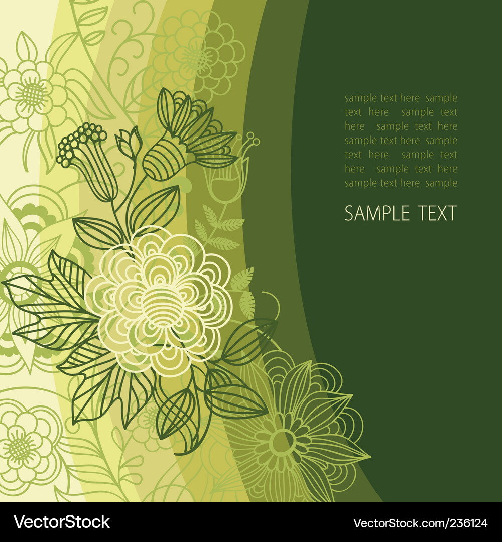 Floral background Royalty Free Vector Image - VectorStock
