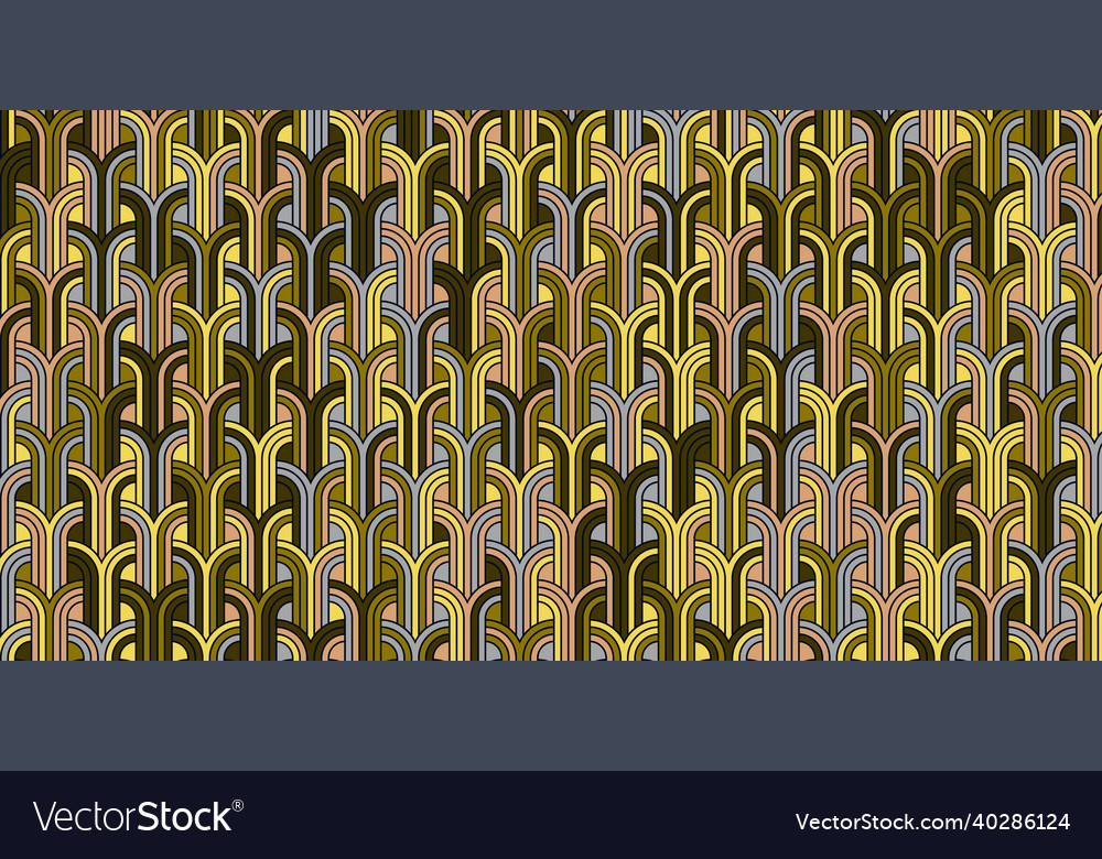 Geometric pattern with curve shape overlapping