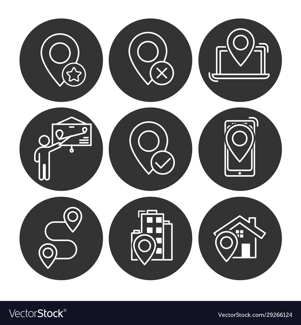Navigation icons set