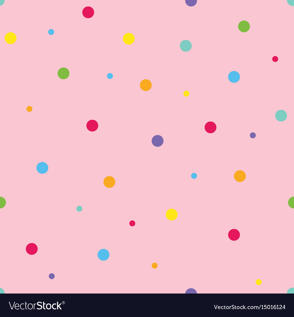 Pink seamless pattern background with dots