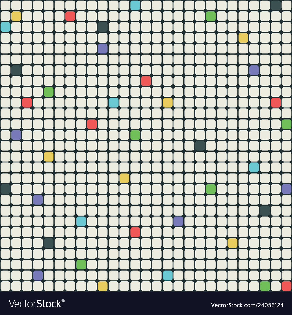 Square cells grid structure vector image Square cells grid structure