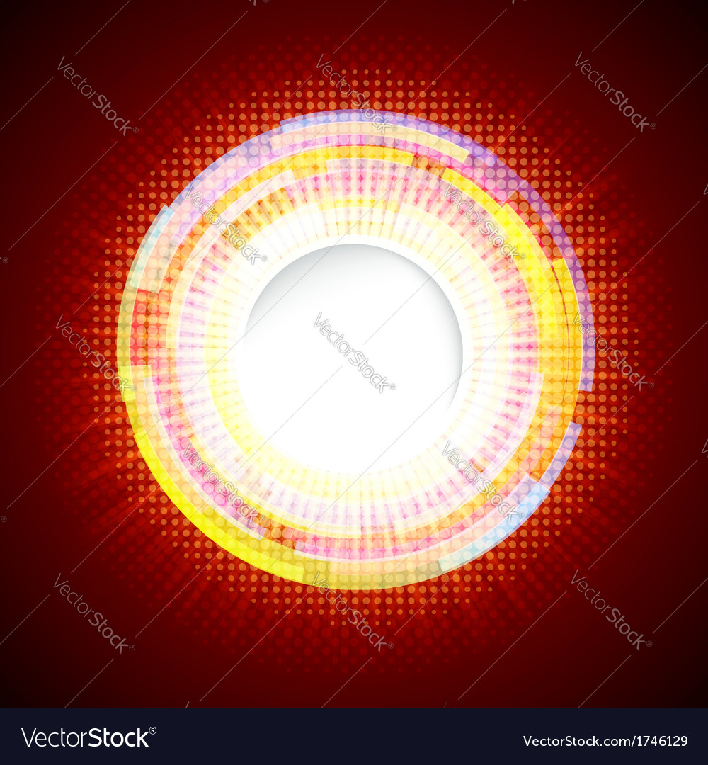 Abstract digital background with a round space