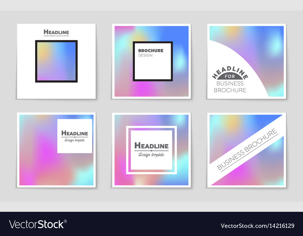 Abstract layout background set for art