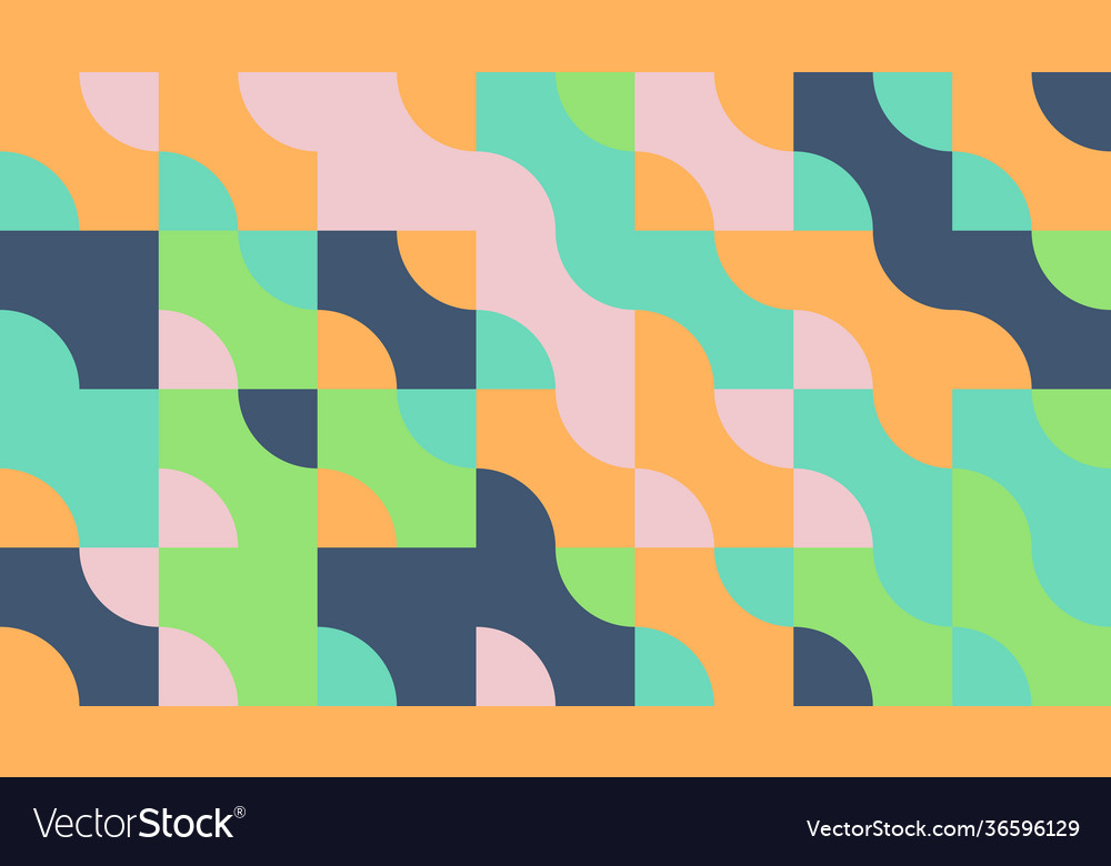 Abstract mosaic pattern design vector image Abstract mosaic pattern design