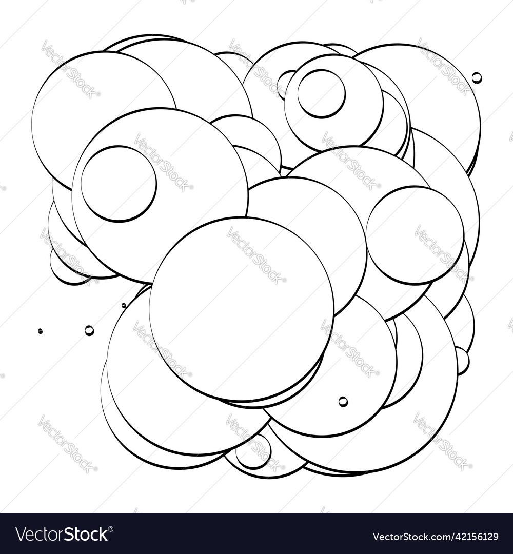 Abstract overlapping circles pattern