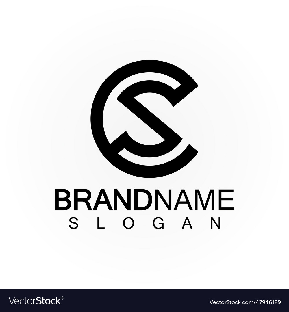 Alphabet letters monogram logo csscs and c