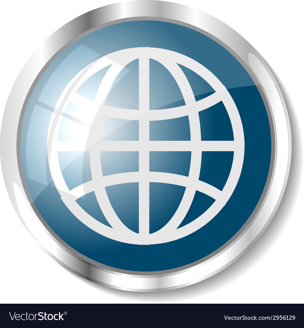 Blue web button