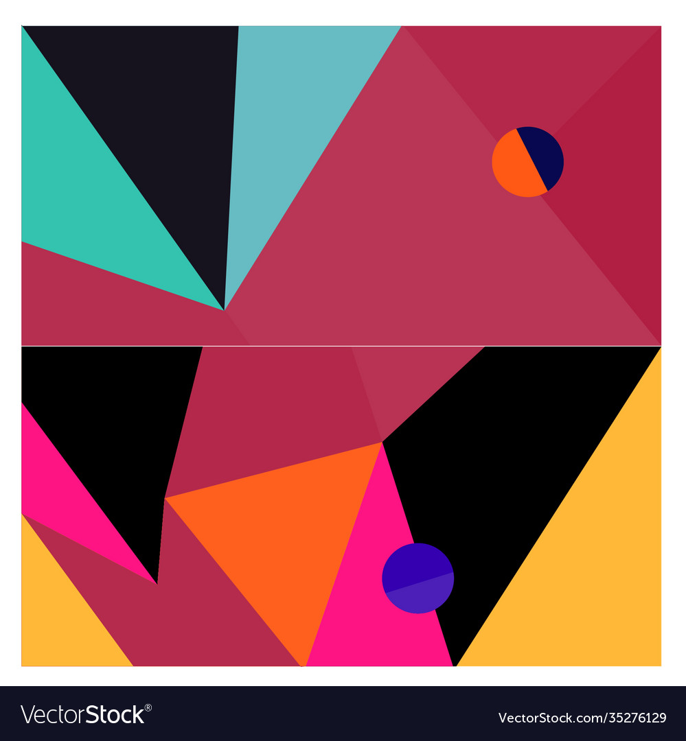 Colorful geometric and curve background pattern
