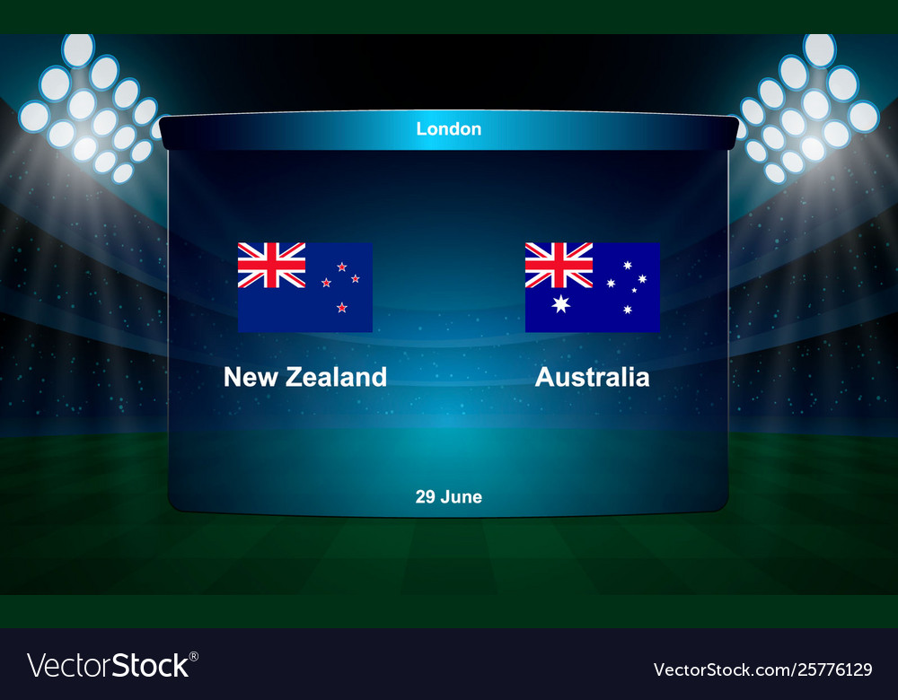 Cricket Scoreboard Grafikvorlage ausgestrahlt