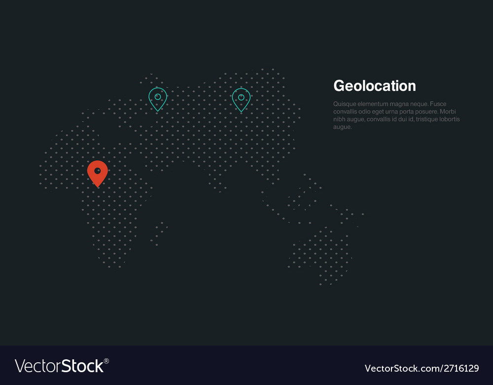 Geolocation map Royalty Free Vector Image - VectorStock