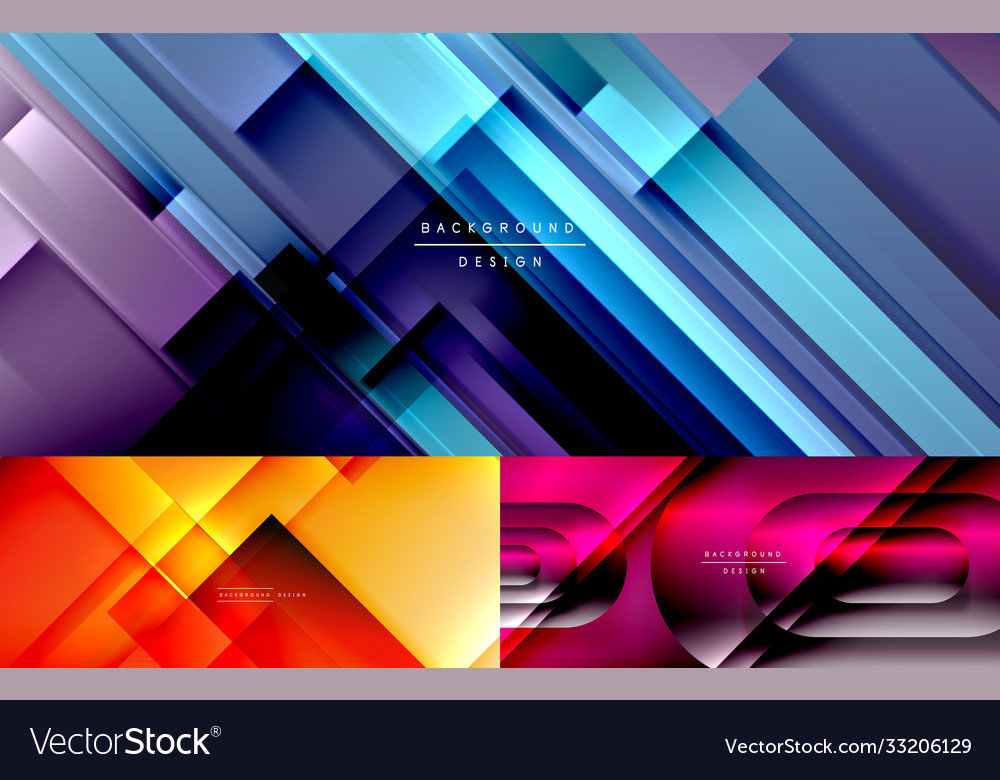 Geometric abstract background set minimal