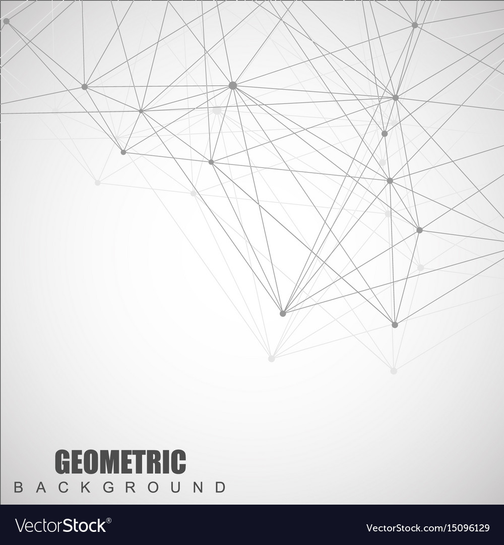 Geometric abstract background with connected line