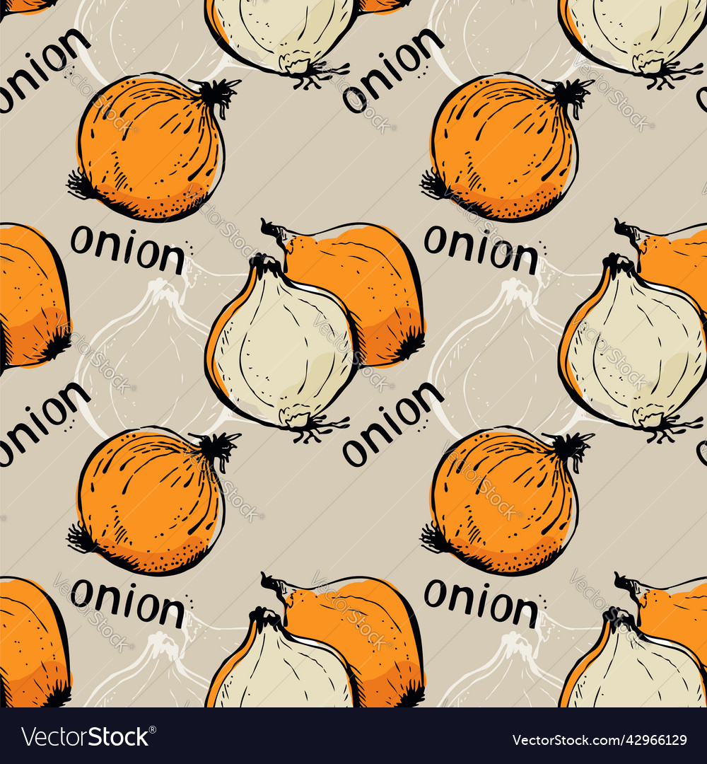 Onion seamless pattern