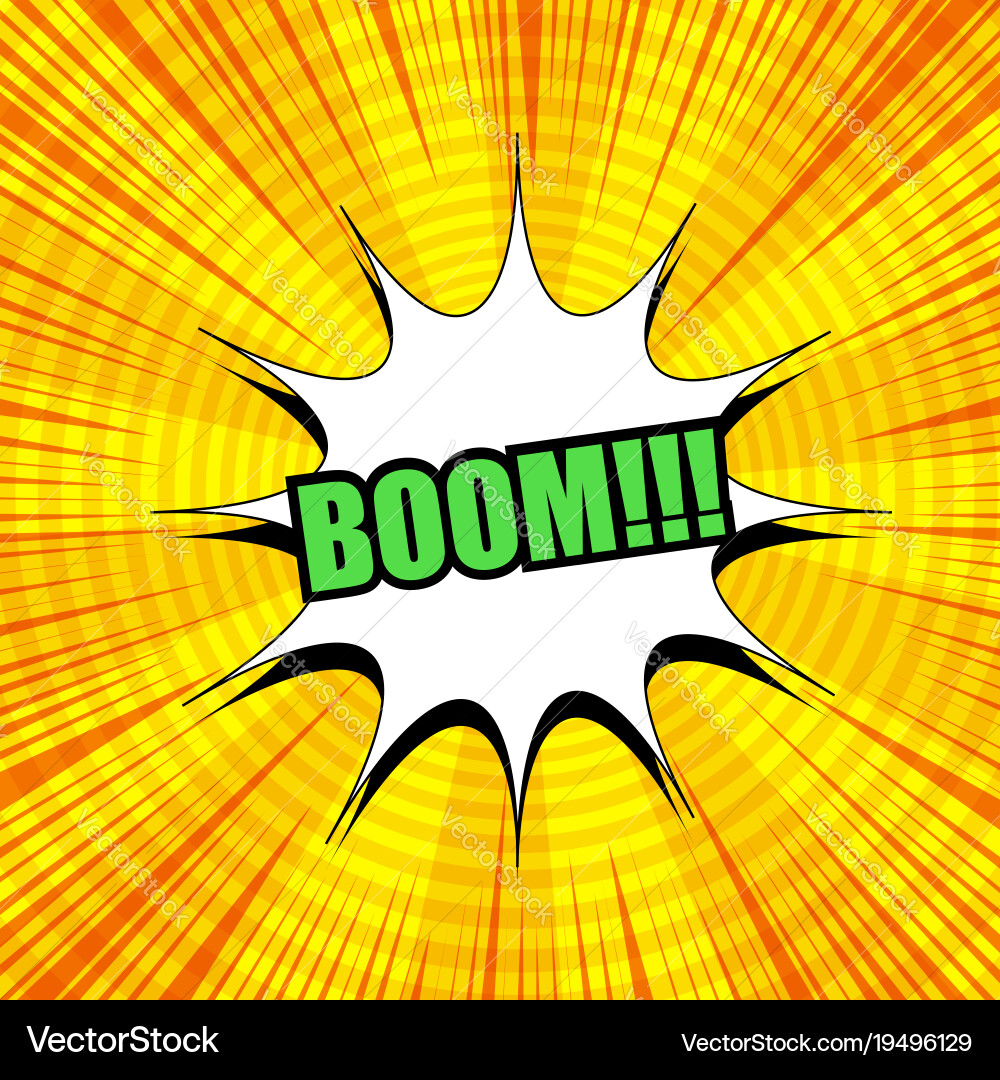 Orange comic page template Royalty Free Vector Image