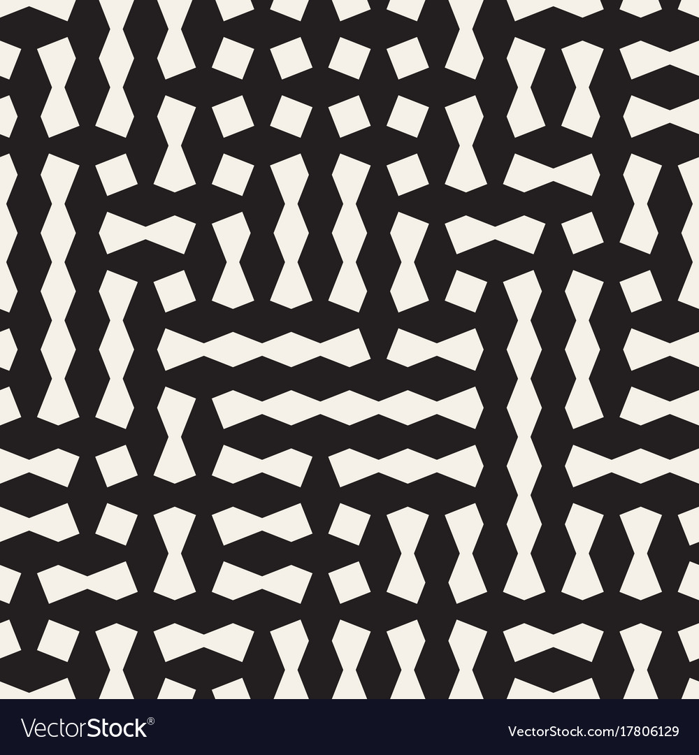Seamless geometric lattice pattern irregular